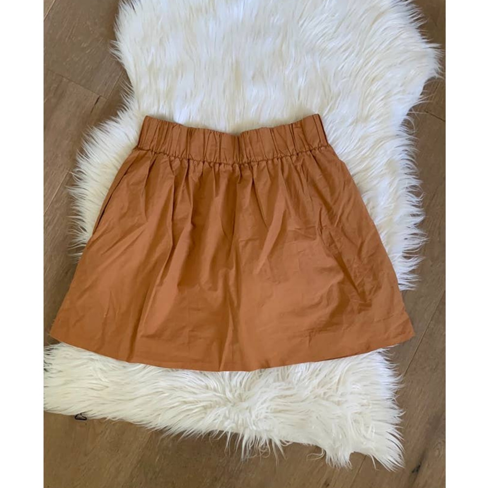 J. Crew Mini Skirt in Rich Tan